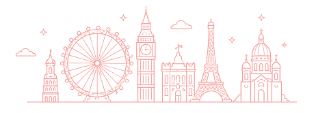 Decorative city illustration