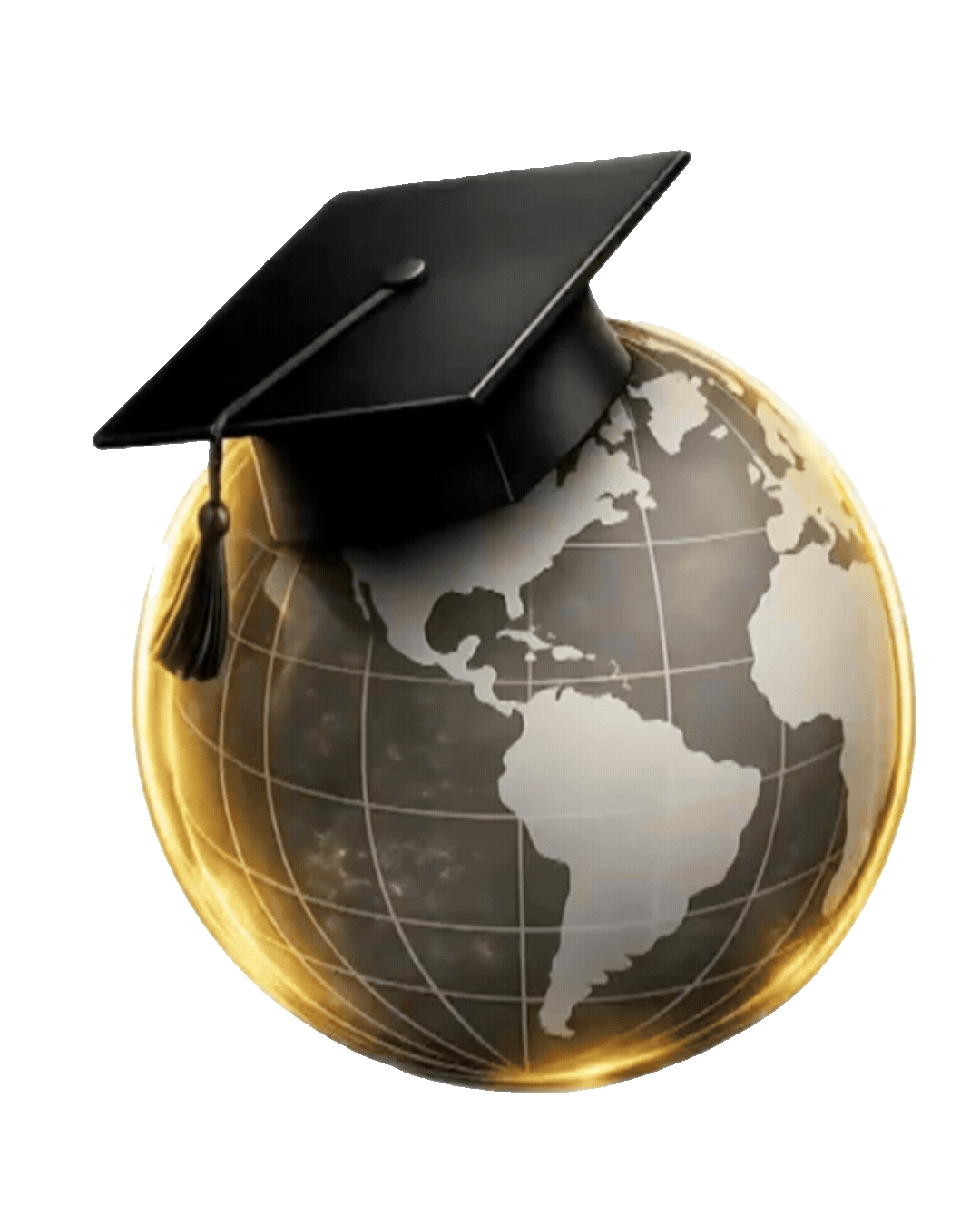 Animated globe representing global education