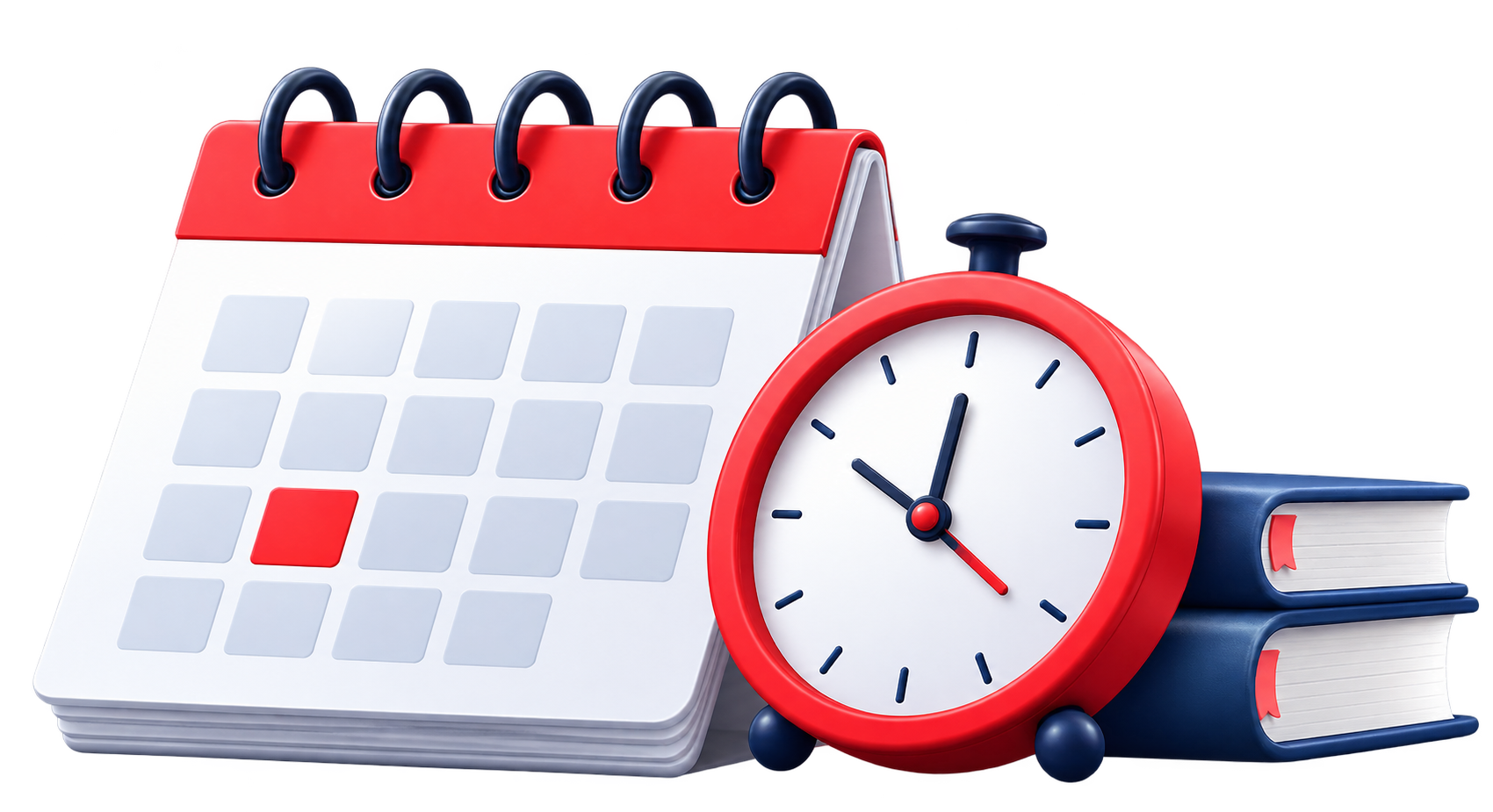 Calendar and clock illustration